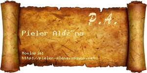 Pieler Aléna névjegykártya